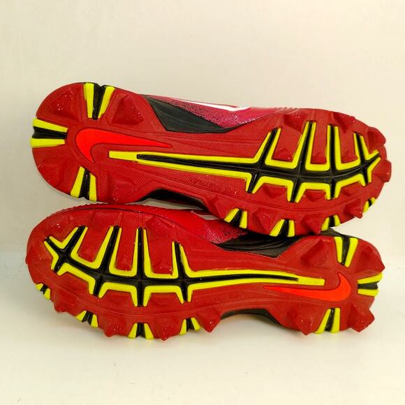 Nike Vapor Fast Flex Boys Red & Black Baseball Cleats - Size: 4Y - Picture 5 of 6